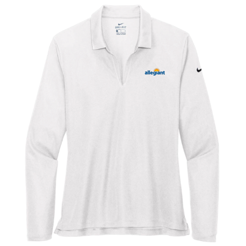 Allegiant - Nike Ladies Dri-FIT Micro Pique 2.0 Long Sleeve Polo v2