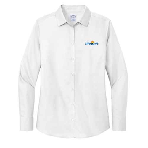 Allegiant - Brooks Brothers Women's Wrinkle-Free Stretch Nailhead Shirt White