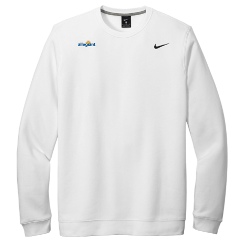 Allegiant - Nike Club Fleece Crew White